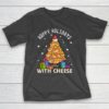 Happy Holidays With Cheese Shirt Pizza Christmas Tree T-Shirt