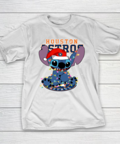 Houston Astros MLB noel stitch Baseball Christmas T-Shirt