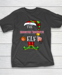 Houston Rockets Christmas ELF Funny NBA T-Shirt