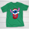 Houston Texans Christmas Stitch In The Sock Funny Disney NFL T-Shirt