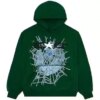 Hunter Green Sp5der Web Hoodie  Get Up to 30 Discount