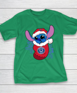 Indianapolis Colts Christmas Stitch In The Sock Funny Disney NFL T-Shirt