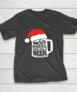 It s The Most Wonderful Time For A Beer Christmas Funny Xmas T-Shirt