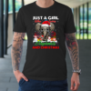 Just A Girl Who Loves Hippie Elephant Christmas Pajama T-Shirt