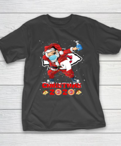 Kansas City Chiefs Funny Santa Claus Dabbing Christmas 2020 NFL T-Shirt