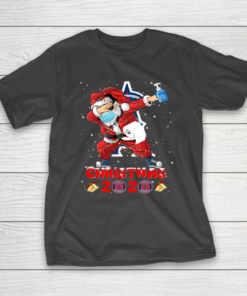 Los Angeles Angels Funny Santa Claus Dabbing Christmas 2020 MLB T-Shirt