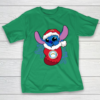 Los Angeles Chargers Christmas Stitch In The Sock Funny Disney NFL T-Shirt