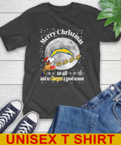 Los Angeles Chargers Merry Christmas To All And To Chargers A Good Season NFL Football Sports T-Shirt