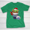 Los Angeles Dodgers Christmas Baby Yoda Star Wars Funny Happy MLB T-Shirt