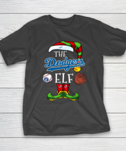 Los Angeles Dodgers Christmas ELF Funny MLB T-Shirt