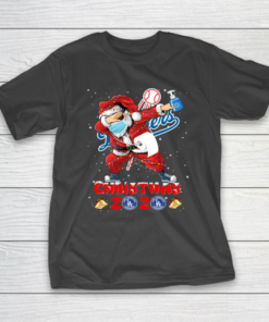 Los Angeles Dodgers Funny Santa Claus Dabbing Christmas 2020 MLB T-Shirt