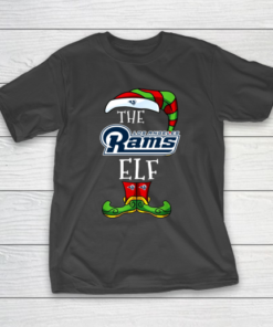 Los Angeles Rams Christmas ELF Funny NFL T-Shirt