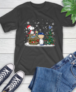 MLB Los Angeles Dodgers Snoopy Charlie Brown Christmas Baseball Commissioner’s Trophy T-Shirt