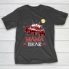 Mama Bear Christmas Pajama Red Plaid Buffalo Family T-Shirt