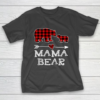 Mama Bear Christmas Pajama Red Plaid Buffalo T-Shirt
