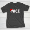 Matching Naughty or Nice Christmas T Shirt Funny Santa T-Shirt