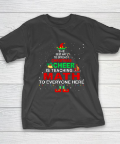 Math Teacher Christmas Shirt Elf Christmas T-Shirt