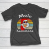 Mele Kalikimaka Retro Christmas Santa Shaka Hawaii T-Shirt