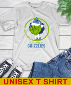 Memphis Grizzlies NBA Christmas Grinch I Hate People But I Love My Favorite Basketball Team T-Shirt
