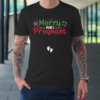 Merry And Pregnant Baby Feet Christmas Pregnancy Reval Lover T-Shirt