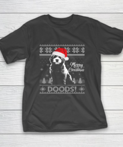 Merry Christmas Goldendoodle Santa Ugly Sweater Xmas Gift T-Shirt