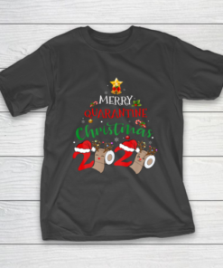Merry Quarantine Christmas 2020 Pajamas Matching Family Gift T-Shirt
