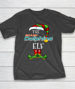 Miami Dolphins Christmas ELF Funny NFL T-Shirt