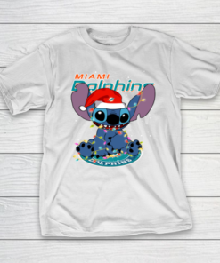 Miami Dolphins NFL Football noel stitch Christmas T-Shirt Miami Dolphins NFL Football noel stitch Christmas T-Shirt