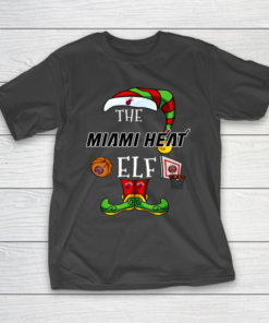 Miami Heat Christmas ELF Funny NBA T-Shirt