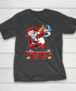 Miami Heat Funny Santa Claus Dabbing Christmas 2020 NBA T-Shirt