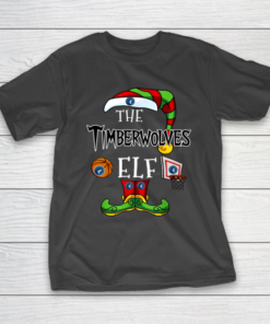 Minnesota Timberwolves Christmas ELF Funny NBA T-Shirt
