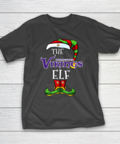Minnesota Vikings Christmas ELF Funny NFL T-Shirt