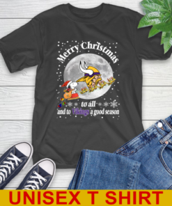 Minnesota Vikings Merry Christmas To All And To Vikings A Good Season NFL Football Sports T-Shirt