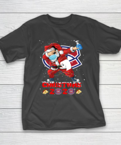 Montreal Canadiens Funny Santa Claus Dabbing Christmas 2020 NHL T-Shirt