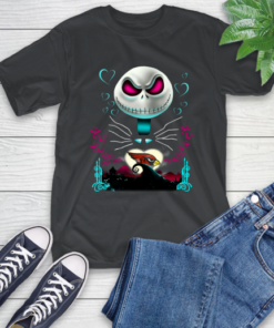 NFL Arizona Cardinals Jack Skellington Sally The Nightmare Before Christmas Football T-Shirt