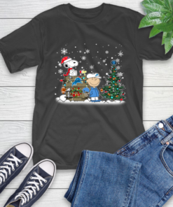 NFL Detroit Lions Snoopy Charlie Brown Christmas Football Super Bowl Sports T-Shirt