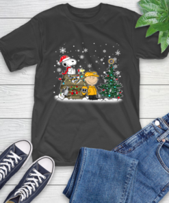 NHL Nashville Predators Snoopy Charlie Brown Woodstock Christmas Stanley Cup Hockey T-Shirt