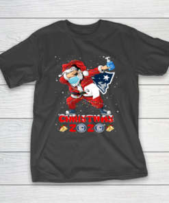 New England Patriots Funny Santa Claus Dabbing Christmas 2020 NFL T-Shirt