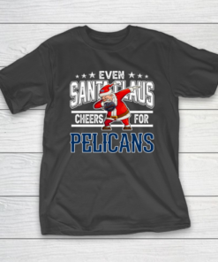 New Orleans Pelicans Even Santa Claus Cheers For Christmas NBA T-Shirt