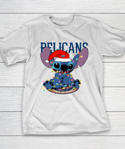 New Orleans Pelicans NBA noel stitch Basketball Christmas T-Shirt New Orleans Pelicans NBA noel stitch Basketball Christmas T-Shirt