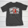 New Orleans Saints Even Santa Claus Cheers For Christmas NFL T-Shirt