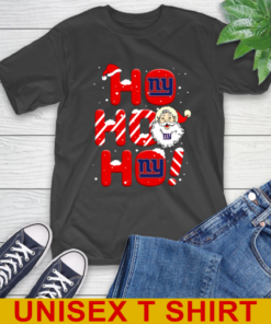 New York Giants NFL Football Ho Ho Ho Santa Claus Merry Christmas Shirt T-Shirt