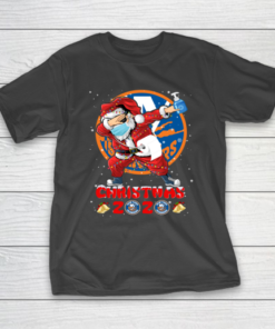 New York Islanders Funny Santa Claus Dabbing Christmas 2020 NHL T-Shirt