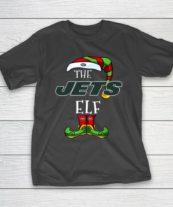 New York Jets Christmas ELF Funny NFL T-Shirt