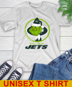 New York Jets NFL Christmas Grinch I Hate People But I Love My Favorite Football Team T-Shirt New York Jets NFL Christmas Grinch I Hate People But I Love My Favorite Football Team T-Shirt