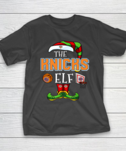 New York Knicks Christmas ELF Funny NBA T-Shirt