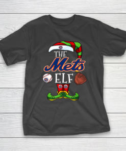 New York Mets Christmas ELF Funny MLB T-Shirt