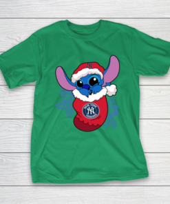 New York Yankees Christmas Stitch In The Sock Funny Disney MLB T-Shirt