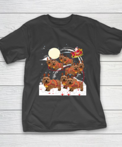 Norwich Terrier Reindeer Christmas Dog T-Shirt