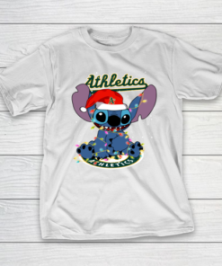 Oakland Athletics MLB noel stitch Baseball Christmas T-Shirt Oakland Athletics MLB noel stitch Baseball Christmas T-Shirt